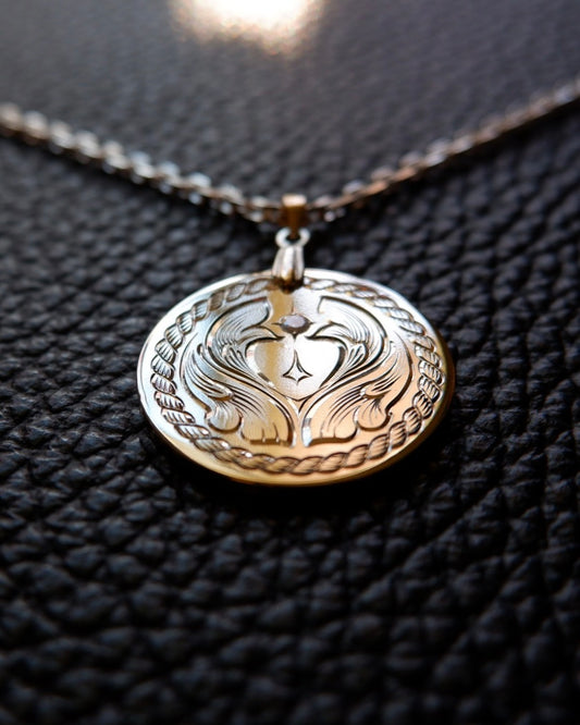 "The Persona" Pendant - Hand Engraved In Sterling Silver