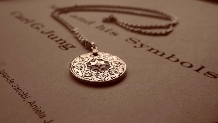 “The Psyche” Pendant - Diamond And Hand Engraved Sterling Silver