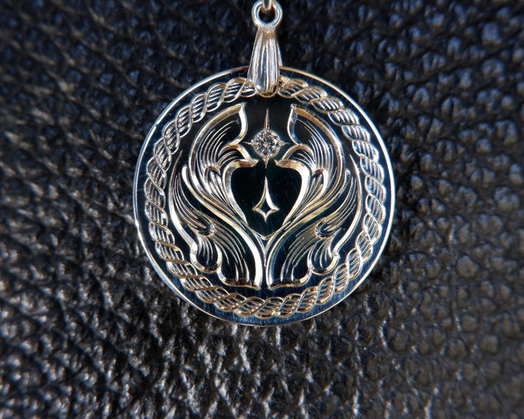 "The Persona" Pendant - Hand Engraved In Sterling Silver