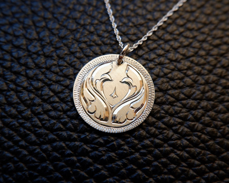 " Persona V2" Pendant - Hand Engraved In Sterling Silver