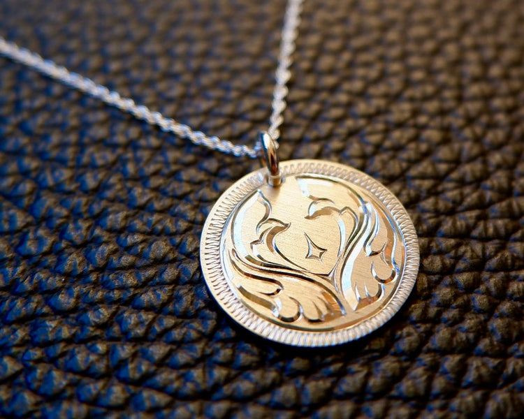 " Persona V2" Pendant - Hand Engraved In Sterling Silver