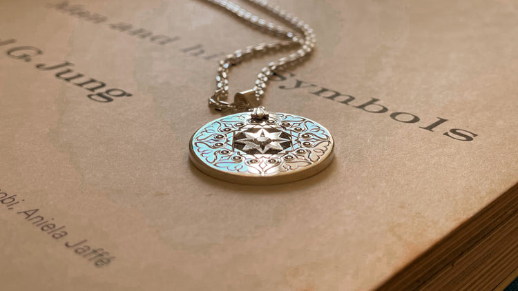 “The Psyche” Pendant - Diamond And Hand Engraved Sterling Silver