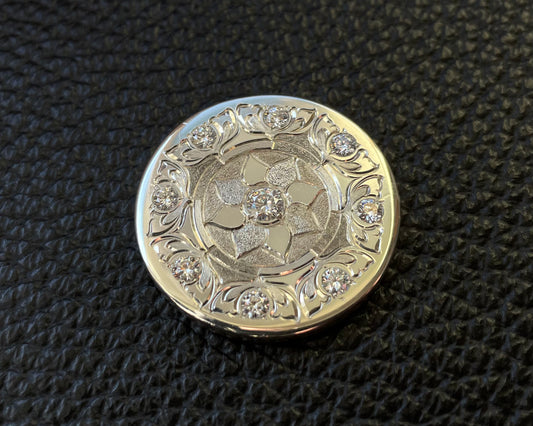 Gratitude Silver Coin Hand Engraved